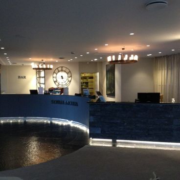 Pusset opp resepsjonen på Soria Moria hotell og konferansesenter.